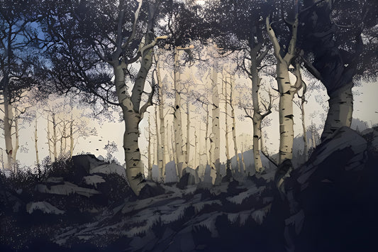 Birch forest