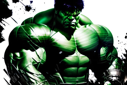 Hulk black white green