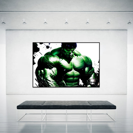 Hulk black white green