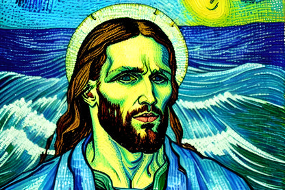 Puzzle Jesus van Gogh