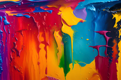 Melted crayons