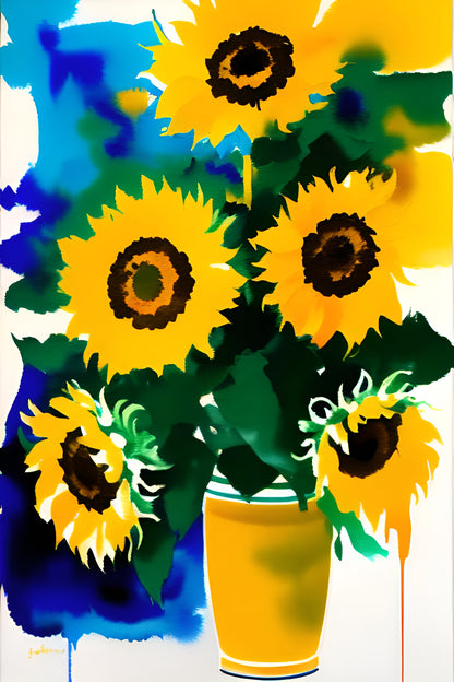 Sunflowers in vase