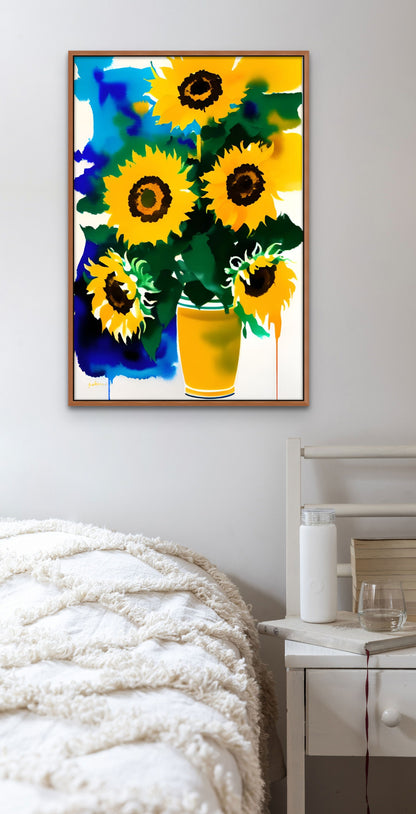 Sunflowers in vase