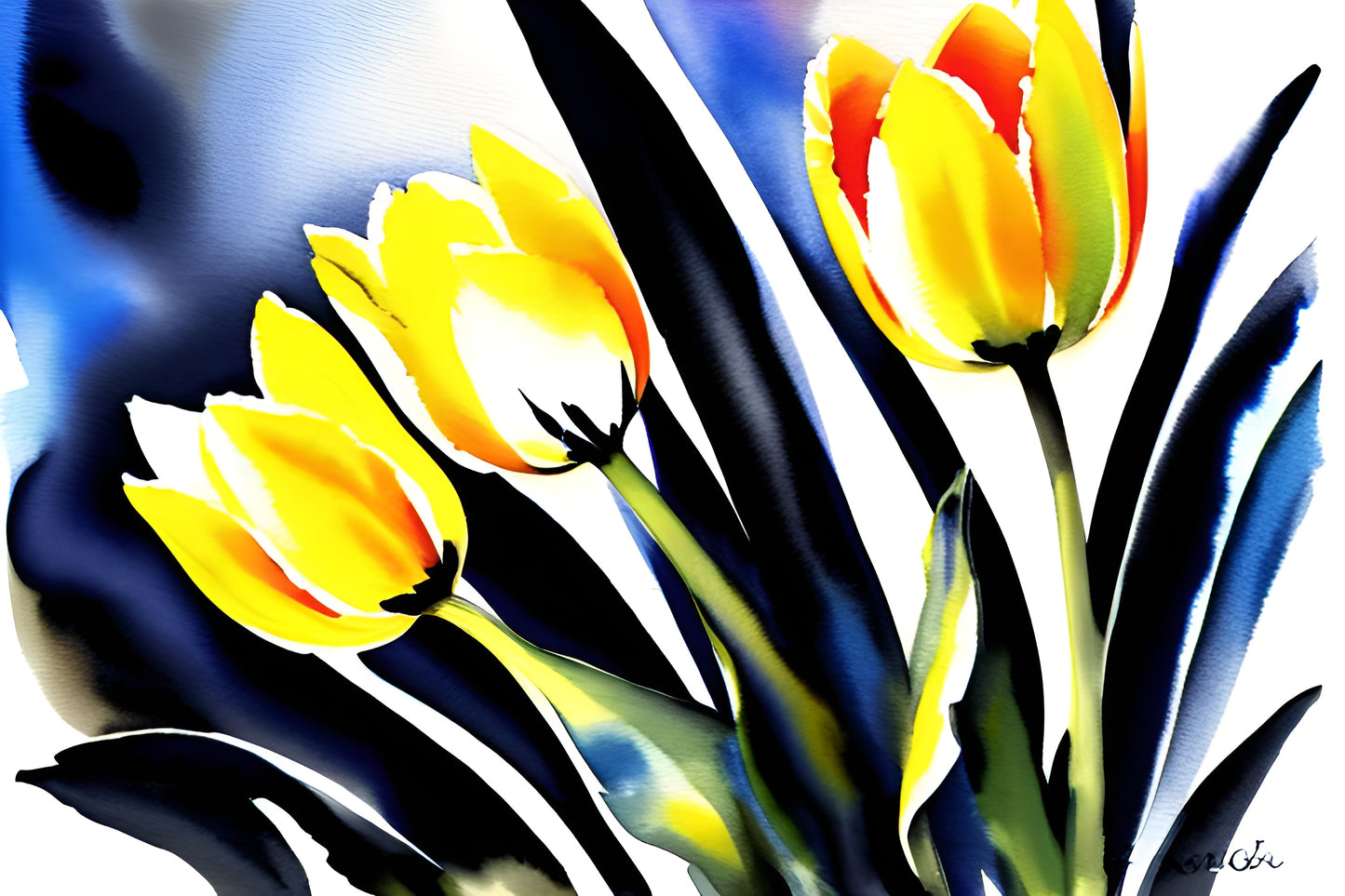 Tulips watercolor