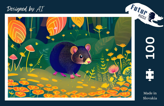 Mole and flowers puzzle