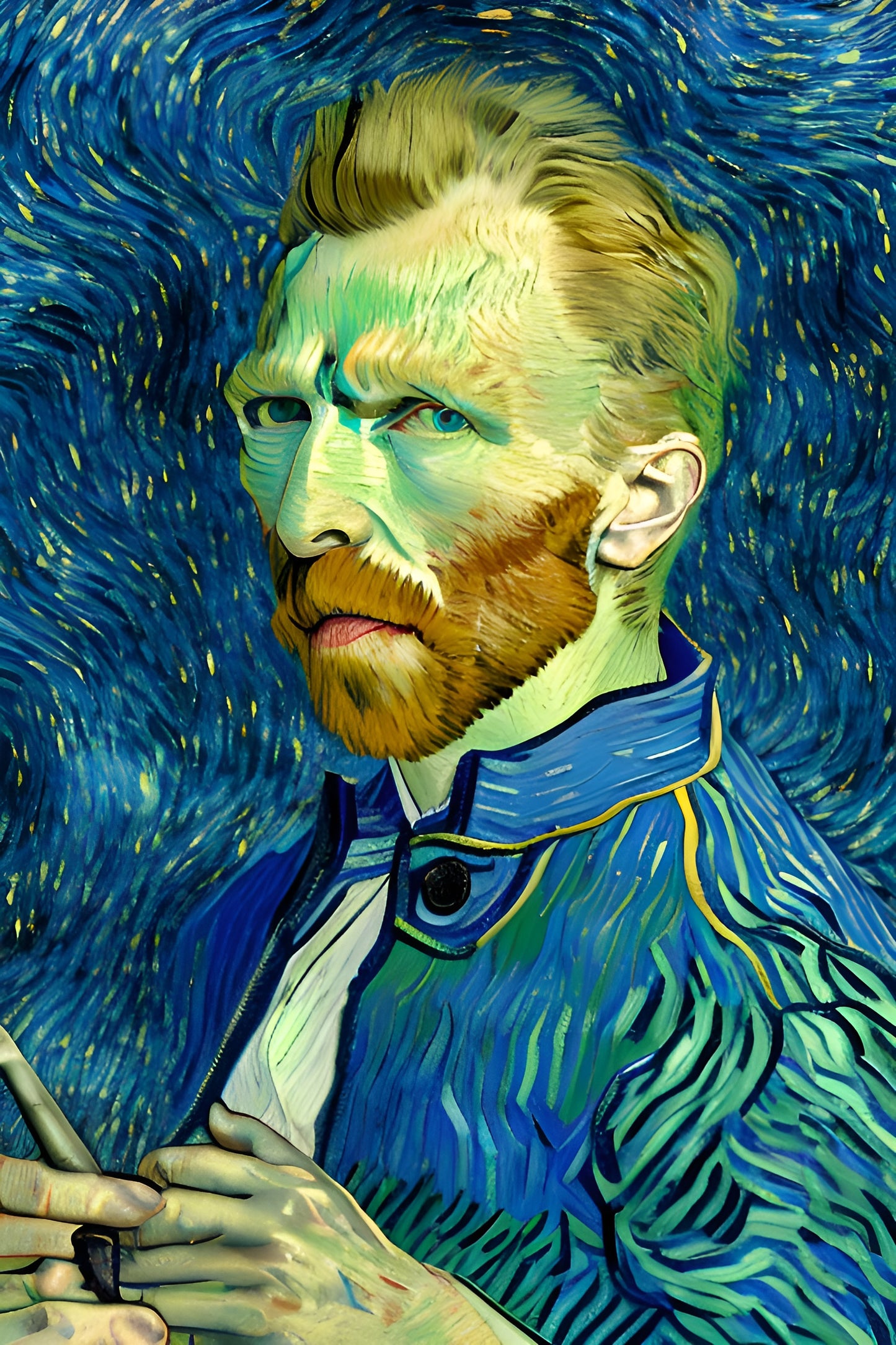 van Gogh in blue